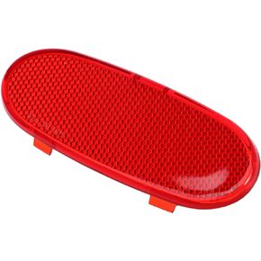 X AUTOHAUX Front Door Panel Reflector Light Cover for Dodge for Ram 1500 2002-2008 5179299AA Red