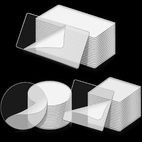 60 Pieces Double Sided Sticky Tape Clear Mounting Square Tape Self Adhesive Gel Mounting Pads Waterproof Removable Sticky Gel Tape Transparent Tape for DIY Craft, Home Office Poster, Carpet, Rug