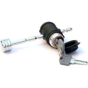 MaxxHaul 50186 Trailer Tongue Coupler Lock Adjustable Trailer Tongue Pin 1/4" Diameter, Fits 1" to 3" Latch-Type Coupler for Trailer, RV, Truck, Towing