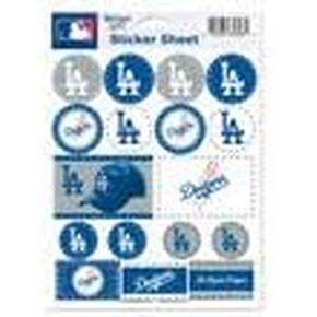 Wincraft MLB Los Angeles Dodgers Vinyl Sticker Sheet, 5" x 7"