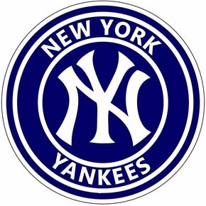 NY Yankee Sticker (4-Different Sizes) New York Vinyl Decal Circle Logo, Baseball Stickers (3 inch)
