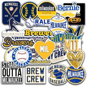 30 PCS American Baseball Stickers for Water Bottle, Laptop, Bicycle, Computer, Motorcycle, Travel Case, Car Decal Decoration Sticker 2-2.5 inches