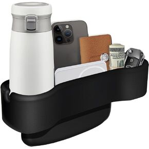 Car Seat Gap Filler Organizer, 3in1 Leather car Storage Organizer, Multifunctional Console car Gap Strip with Cup Holder, car Organizer Front seat,Interior Automotive Accessory Console Gadget