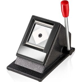 Gisafai Table Top Passport ID Photo Die Cutter 2 x 2 Inches Passport Photo Cutter Picture Cutter Manual Cutter Punch for U. S. Passport Office Home School Supplies