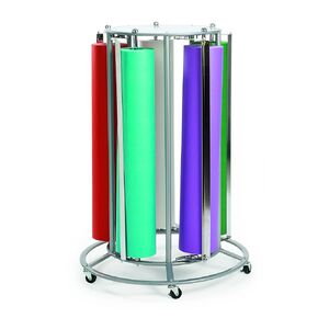 Angeles 5-Roll Paper Rack, Craft Paper Roll Holder, Butcher Paper Dispenser for Classroom
