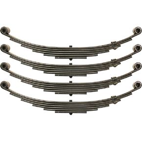 LIBRA Trailer Leaf Spring 6 Leaf Double Eye 3500# Cap for 7000# 7K Axle -Set 4
