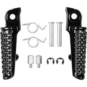 VPZMT Front Footrests Foot Pegs Pedal Fits for Honda CBR600RR 2003-2023, CBR1000RR 2004-2023, CB1000R 2008-2023 (Front-Black)