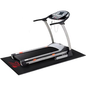 BUCKLOS Treadmill Mat Compatible with Stationary Bike & Recumbent Bike - Upgrade Thickness 6mm Non Slip, for Bike Trainer Protect Hardwood Floor Concrete Carpet Exercise Equipment