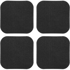 4Pcs Treadmill Mats, Coolrunner High Density Equipment Pads Noise Reduction for Floor Protection, Washing Machine Pads, Anti Vibration Rubber mats for Stationery Bike, Rowing Machine, Home Gym Station