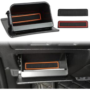 auovo Fuse Box Coin Container Storage Tray Compatible with Subaru Crosstrek Impreza XV Forester Legacy Outback WRX STI Ascent Accessories ABS Interior Inner Trim (Orange Red Black)