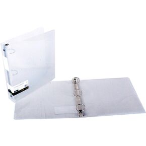 Filexec Products 1-Inch 3 Ring Binder, Clear, Pack of 2 (50297-64223)