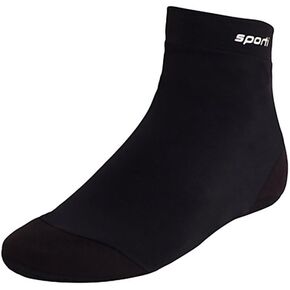 Sporti Nylon Spandex Swim Fin Socks - Black - Small