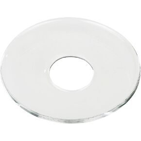 12 Pieces Bent Glass Candle Bobeches, Candle Rings, Bobeches for Candlestick Holders (Round)