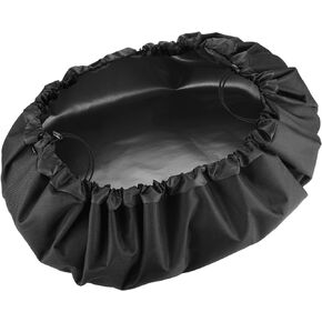 Black Winch Cover, Heavy Duty Waterproof Dust-Proof Winch Protection Cover with Drawstring for Electric Winches up to 13500Lbs