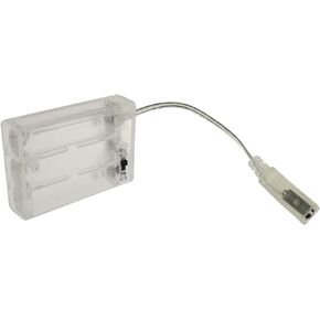 DGZZI Battery Case USB Female Socket 4 AA Clear Battery Box Holder with ON-Off Switch