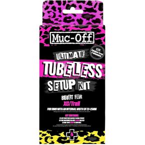 Muc-Off Ultimate Tubeless Setup Kit, DH/Plus - Tubeless Conversion Kit for Bikes - Includes Tubeless Tire Sealant and Tubeless Valve Stems