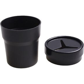BANCHELLE Car Change Holder with Lid Automotive Plastic Garbage Cans 250 mL (0.06 Gallon) Portable for Car Keys Change Pen 1 Piece