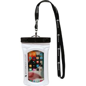 geckobrands Float Phone Dry Bag - Waterproof & Floating Phone Pouch – Fits Most iPhone and Samsung Galaxy Models