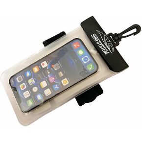 SURF SYTSTEM Floating Waterproof Pouch, w/Neoprene Armband + Audio Jack for Smartphone + Screen Touch Functionality - Drybag Case, iPhone, Android for Surfing, Bodyboarding, Fishing, Boating, Kayaking in Saudi Arabia