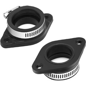 2PCS Motorcycle Air Intake Manifold Boots Carburetor Adapter Inlet Intake for Minibike Dirt Bike Motorcross TTR SSR PWK 21/24/26/28/30/32/34mm PE26/28/30mm TM28/32/34 Carb Pit Dirt Bike (Size B)
