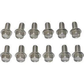ICT Billet 350 Chevy SBC Intake Manifold Flange Bolt Set Standard 3/8" Thread LT1 5.7L Compatible with Chevrolet Small Block V8 305 327 350 383 5.0L Eight Cylinder Long Water Pump 551653