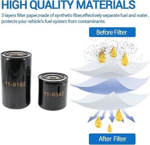 11-9182 Oil Filter 11-9342 Fuel Filter Compatible with Thermo King SB-210 SB-230 SB-300 SB-310 SB-330 SB-400 DE SB SB-100 SB-110 SB-190 SB-200 SB-III SUPER II in Saudi Arabia