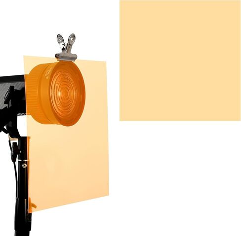 Lystaii 9pcs Halloween Lighting Gel Filter 11.8 x 11.8 Inches Gel Light Filter Color Correction Overlays Transparent Color Filters Film Plastic Sheets for Video Photo Stage Studio (Orange Purple) in Kuwait