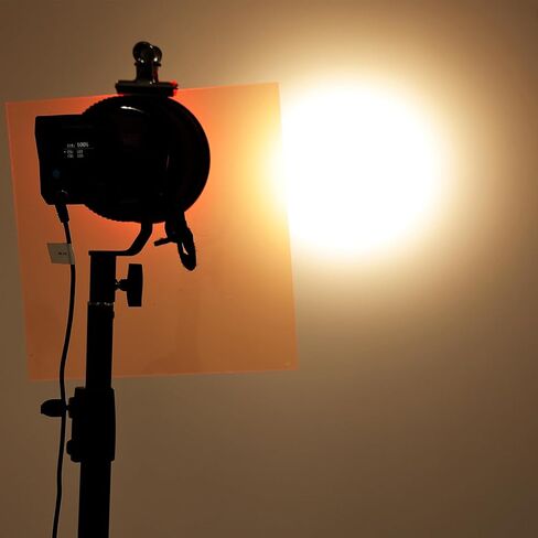 Lystaii 9pcs Halloween Lighting Gel Filter 11.8 x 11.8 Inches Gel Light Filter Color Correction Overlays Transparent Color Filters Film Plastic Sheets for Video Photo Stage Studio (Orange Purple) in Kuwait