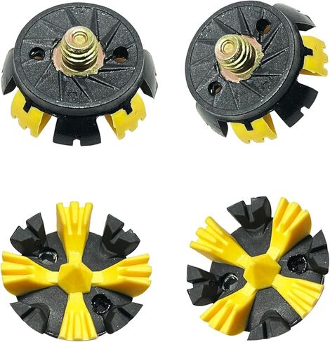 28 قطعة من أحذية الجولف ZHBD استبدال مرابط الجولف بخيط 1/4 بوصة أيضًا لأحذية الرجبي وتي شيرتات الجولف ومفتاح الربط (أسود أصفر) in Kuwait