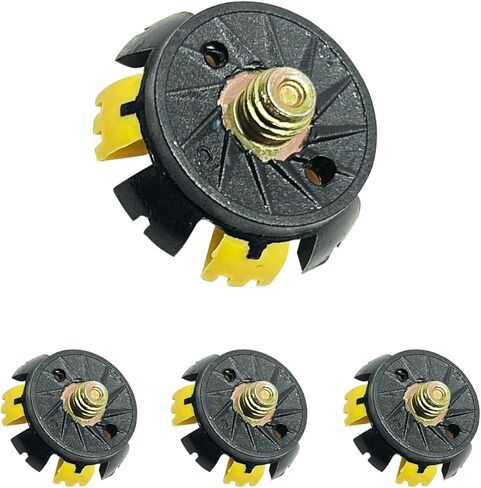 28 قطعة من أحذية الجولف ZHBD استبدال مرابط الجولف بخيط 1/4 بوصة أيضًا لأحذية الرجبي وتي شيرتات الجولف ومفتاح الربط (أسود أصفر) in Kuwait