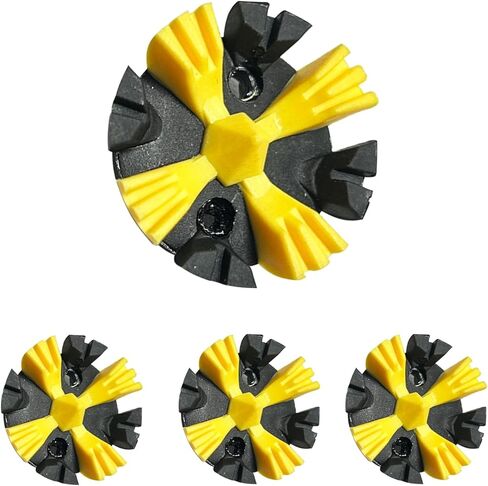 28 قطعة من أحذية الجولف ZHBD استبدال مرابط الجولف بخيط 1/4 بوصة أيضًا لأحذية الرجبي وتي شيرتات الجولف ومفتاح الربط (أسود أصفر) in Kuwait