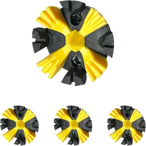 28 قطعة من أحذية الجولف ZHBD استبدال مرابط الجولف بخيط 1/4 بوصة أيضًا لأحذية الرجبي وتي شيرتات الجولف ومفتاح الربط (أسود أصفر) in Kuwait