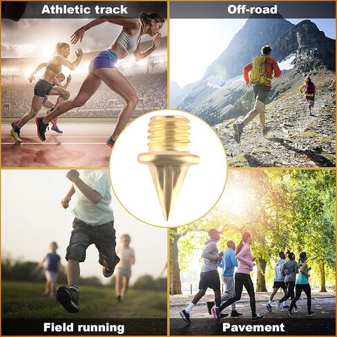 100PCS 1/4 Inch Track Spikes for Shoes,Sross Country Running Spikes with Spike Wrench,Golf Replacement Shoe Spikes for Field Sprinting Sports Short Running,Hiking,High Jumping in Kuwait