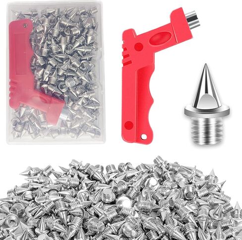 120 قطعة من COOHLYEE 1/4 بوصة مسامير مسار بديلة من الفولاذ المقاوم للصدأ ومسامير عبر البلاد، مسامير بديلة لأحذية الجري لمسافات قصيرة in Kuwait