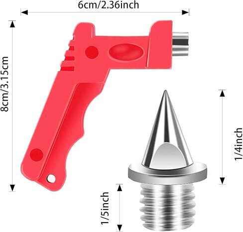 120 قطعة من COOHLYEE 1/4 بوصة مسامير مسار بديلة من الفولاذ المقاوم للصدأ ومسامير عبر البلاد، مسامير بديلة لأحذية الجري لمسافات قصيرة in Kuwait