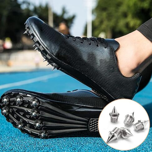 120 قطعة من COOHLYEE 1/4 بوصة مسامير مسار بديلة من الفولاذ المقاوم للصدأ ومسامير عبر البلاد، مسامير بديلة لأحذية الجري لمسافات قصيرة in Kuwait