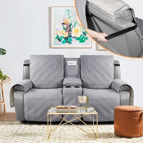 TAOCOCO 3 عبوات من الأشرطة المطاطية القابلة للتعديل، غطاء كرسي كرسي كرسي محبب، غطاء أريكة 3 مقاعد، أغطية حامل للأريكة (3 عبوات، أسود) in Kuwait