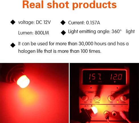 DuaBhoi 4× 1157 LED BAY15D 1034 2057 2357 7528 P21/5W Bulb Replacement for Car RV Camper Reverse Lamps Back Up Tail Brake Stop Parking Interior Indoor Dome Light White in Saudi Arabia