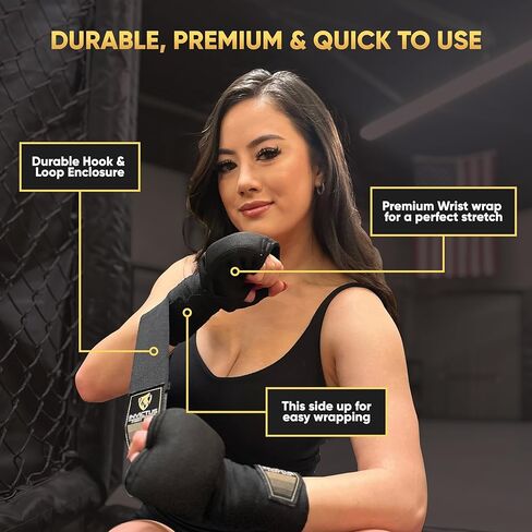 لفافات اليد الجل من فايت جير للملاكمة، لفافات سريعة للرجال والنساء، تدريب كيك بوكسينغ Muay Thai MMA in Kuwait