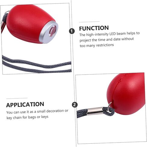 Projection Electronic Clock Kids Key Chains Digital Watches for Kids Night Light Clock Travel Mini LED Clock Flashlight Keychain Portable Clock Keychain Flashlight Clock Travel in Kuwait