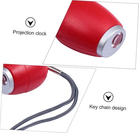 Projection Electronic Clock Kids Key Chains Digital Watches for Kids Night Light Clock Travel Mini LED Clock Flashlight Keychain Portable Clock Keychain Flashlight Clock Travel in Kuwait