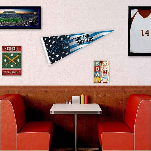 Carolina Panthers Nation USA Americana Stars and Stripes Pennant Banner Flag in Saudi Arabia