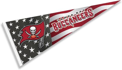 Tampa Bay Buccaneers Nation USA Americana Stars and Stripes Pennant Banner Flag in Saudi Arabia