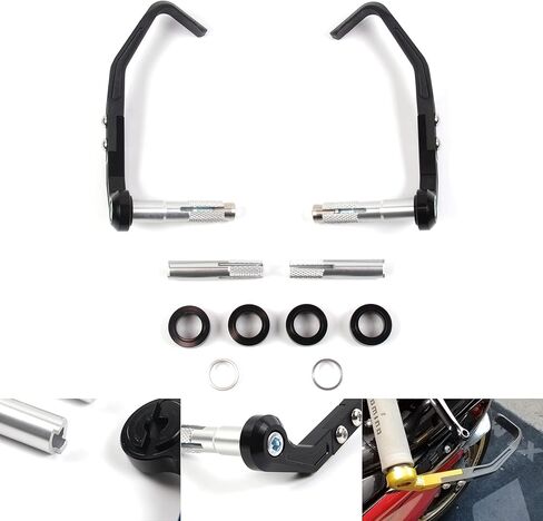Arashi 7/8 inch 22mm Universal Motorcycle Handlebar Brake Clutch Lever Protector Hand Guards Handguards for CBR600RR CBR1000RR S1000RR YZF R1 R3 R6 MT09 Ninja 250R 300 400 GSXR 1000 600 750 Black in Saudi Arabia