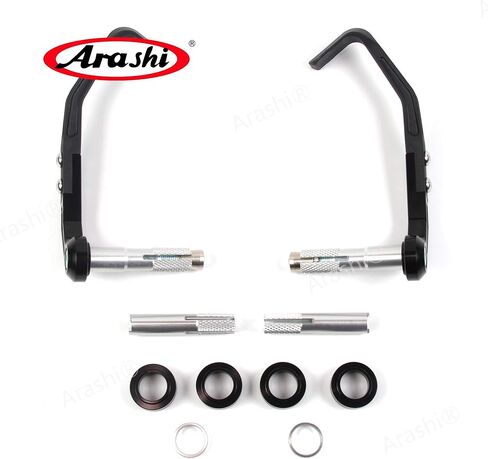 Arashi 7/8 inch 22mm Universal Motorcycle Handlebar Brake Clutch Lever Protector Hand Guards Handguards for CBR600RR CBR1000RR S1000RR YZF R1 R3 R6 MT09 Ninja 250R 300 400 GSXR 1000 600 750 Black in Saudi Arabia