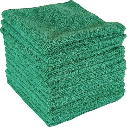 Best Magic Microfiber Cloth - Professional Series Cleaning Towels for Home, Kitchen, Bath, TV, Glass, Auto, Non-Abrasive, Ultra Absorbent, Streak-Free, Reusable, Washable, Wet/Dry - 12"x12" in Saudi Arabia