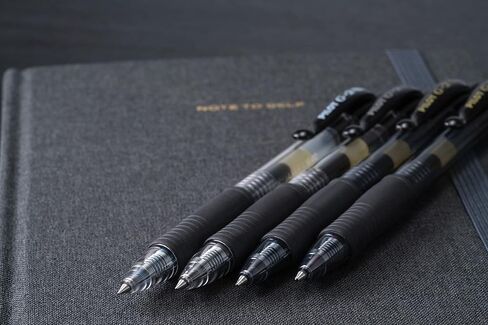 Pilot G2 07 Black Fine Retractable Gel Ink Pen Rollerball 0.7mm Nib Tip 0.39mm Line Width Refillable BL-G2-7 (6) in Kuwait