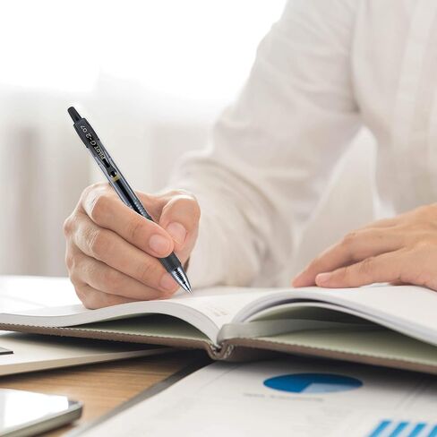 Pilot G2 07 Black Fine Retractable Gel Ink Pen Rollerball 0.7mm Nib Tip 0.39mm Line Width Refillable BL-G2-7 (6) in Kuwait