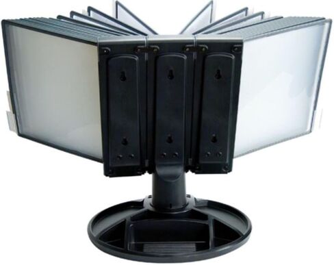 Aidata FDS021L-30 Flip and Find Reference Display حامل مستندات، أسود، 30 لوحة 60 صفحة، حجم الحرف in Kuwait