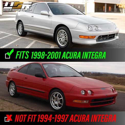 USR 98-01 Integra Bumper Lights - JDM Style All Amber Lens Turn Signal Parking Lamps (Left + Right) compatible with 1998-2001 Acura Integra DC2 in Saudi Arabia